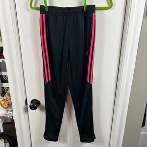 Girls adidas climacool black and pink track pants. Sz M